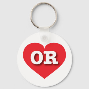 Oregon Red Heart - I kärlek ELLER Nyckelring
