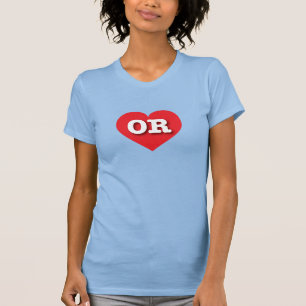 Oregon Red Heart - I kärlek ELLER T Shirt