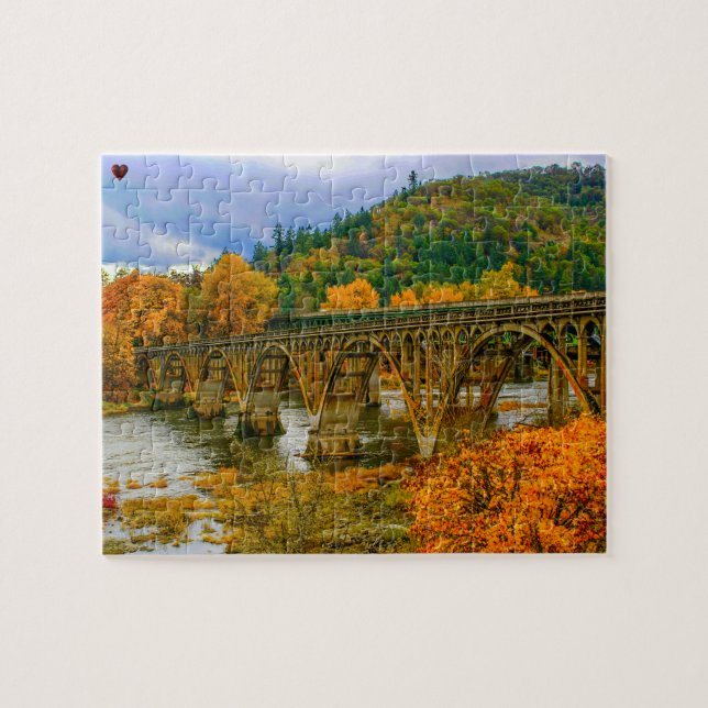 Oregon River Bridges Pussel (Horisontell)
