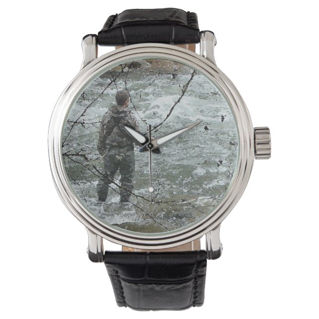 Oregon River Flygfiske Fisherman Watch Armbandsur (Framsida)