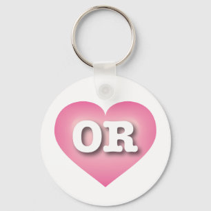 Oregon Rosa Fade Heart - I kärlek ELLER Nyckelring