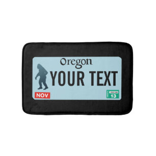 Oregon Sasquatch-licensskylt Badrumsmatta