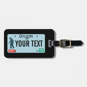 Oregon Sasquatch-licensskylt Bagagebricka