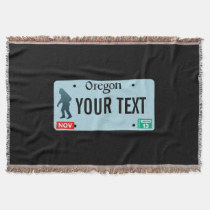Oregon Sasquatch-licensskylt Filt