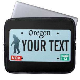 Oregon Sasquatch-licensskylt Laptop Sleeve