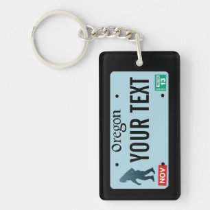 Oregon Sasquatch-licensskylt Nyckelring
