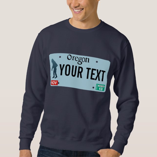 Oregon Sasquatch-licensskylt Sweatshirt (Framsida)