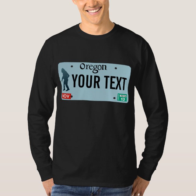 Oregon Sasquatch-licensskylt T Shirt (Framsida)