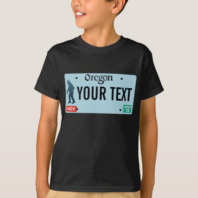 Oregon Sasquatch-licensskylt T-shirt (Framsida)