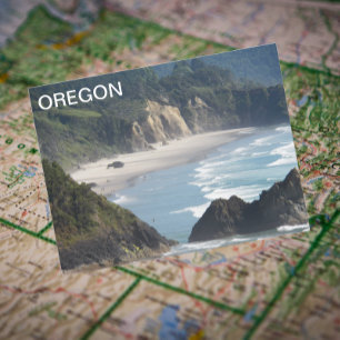 Oregon Scenia Kusten Travel Photo Vykort