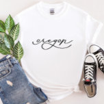 Oregon Script State Women's T-Shirt<br><div class="desc">Vi lägger alltid till nya mönster varje dag!</div>