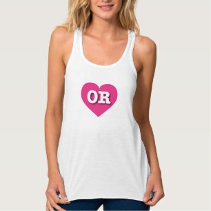 Oregon Shock rosa Heart - I kärlek OR Linne Med Racerback