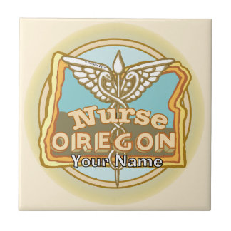 Oregon Sjuksköterska Caduceus Kakelplatta