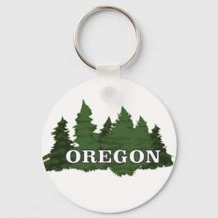 Oregon skog nyckelring