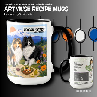 OREGON SKÖRDETID - Sheltie - Art Muse Recept  Mugg