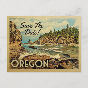 Oregon Spara Datum Vintage Postkort Meddelande Vykort