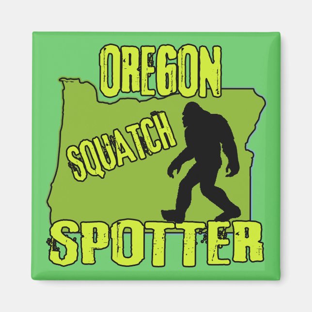 Oregon Squatch Spotter Magnet (Framsidan)