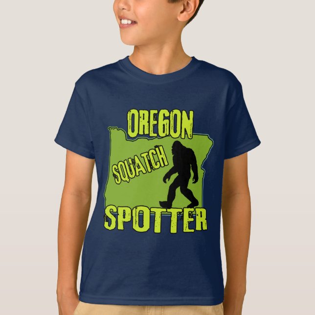 Oregon Squatch Spotter Tee Shirt (Framsida)