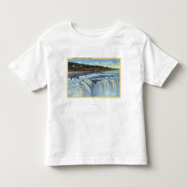 Oregon stad, ORWillamette nedgångar ViewCity, T-shirt (Framsida)