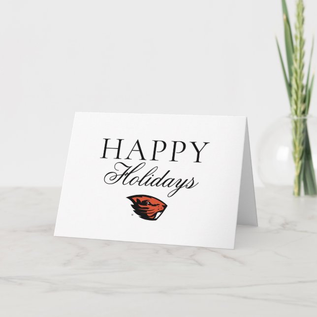 Oregon State Beavers | Bäverhuvud Kort (Framsida)