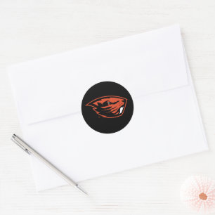 Oregon State Beavers Beaver Head Runt Klistermärke