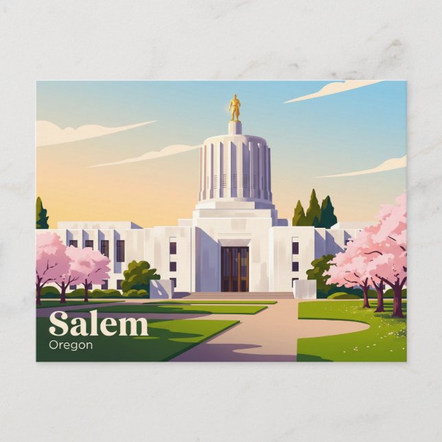 Oregon State Capitol USA Vykort (Framsida)