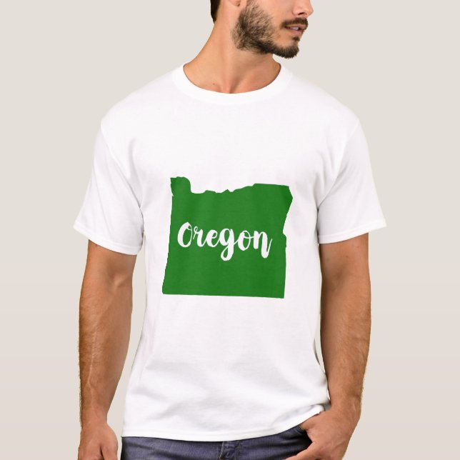 Oregon State-Grönt Tee Shirt (Framsida)