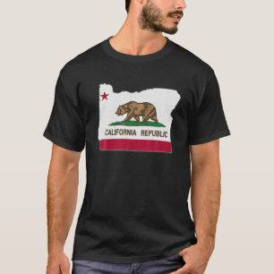 OREGON STATE KARTA CALIFORNIA CA Flagga Roots Mana T Shirt
