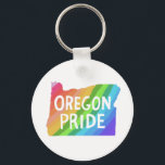 Oregon State Karta Illustration RAINBOW PRIDE Nyckelring<br><div class="desc">Kolla in nyckelkedjan fantastisk med karta i Oregon. Lägg till en egen text eller ändra färgen i bakgrunden. Kolla min butik efter fjärilar,  fåglar,  ryttare,  camping,  vandring,  blommor och mycket mer!</div>
