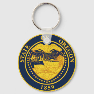 Oregon State Seal Keychain Nyckelring