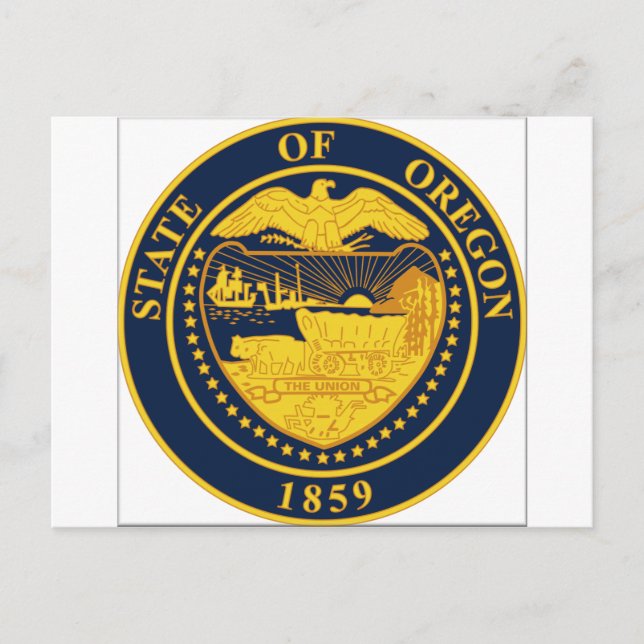 Oregon State Seal Vykort (Framsida)