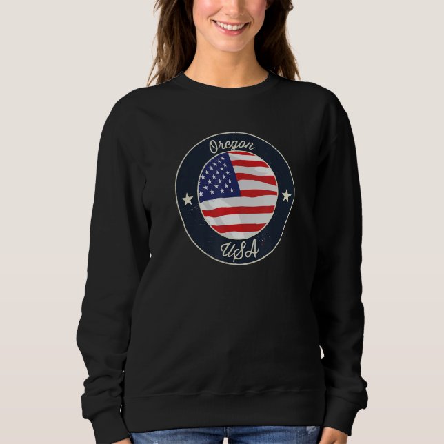 Oregon State Souvenir Retro Graphic T Shirt (Framsida)