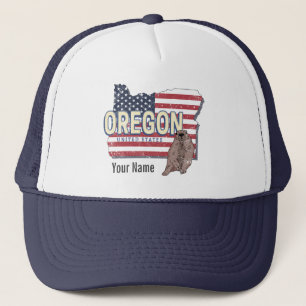 Oregon State United Stater Retro Karta USA Souveni Keps