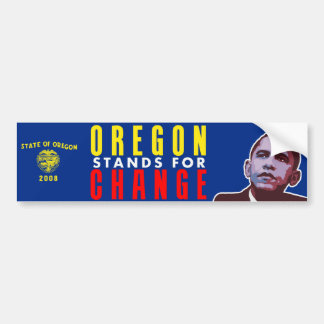 Oregon stativ för ändring - Obama bildekal