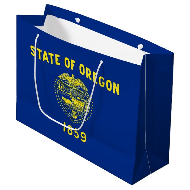 Oregon Statlig flagga (Framsidan Vinklad)