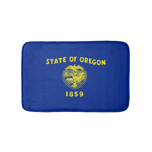 Oregon Statlig flagga Design Badrumsmatta (Framsidan)