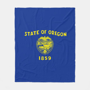Oregon Statlig flagga Design Fleecefilt