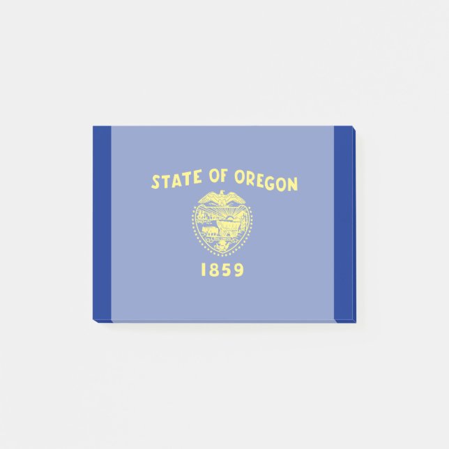 Oregon Statlig flagga Design Post-it Block (Framsida)