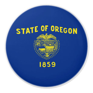 Oregon Statlig flagga Knopp