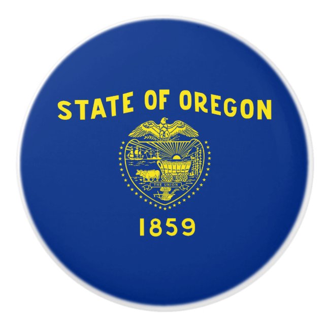 Oregon Statlig flagga Knopp (Framsidan)