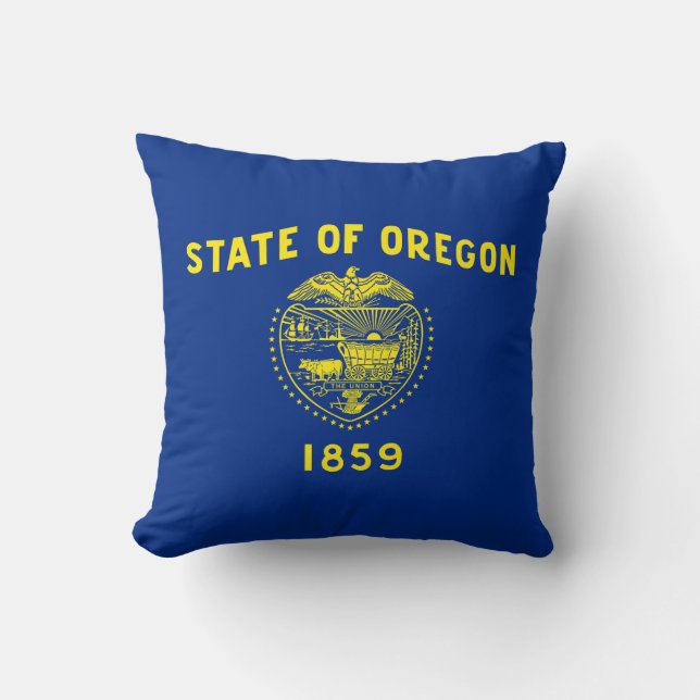 Oregon Statlig flagga Kudde (Framsida)