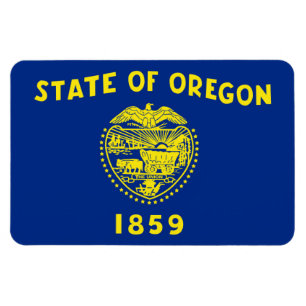 Oregon Statlig flagga Magnet