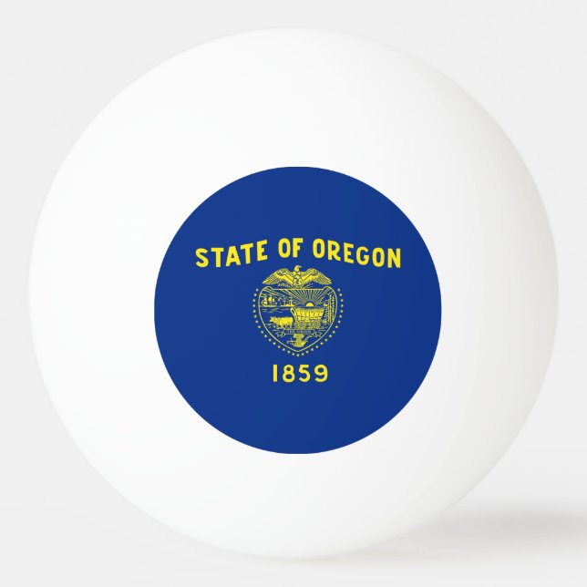 Oregon Statlig flagga Pingisboll (Framsidan)