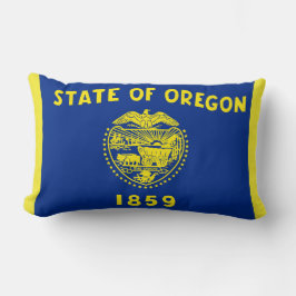 Oregon Statlig flagga Print Patriotic Lumbarkudde
