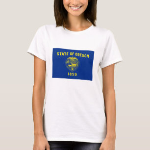 Oregon Statlig flagga T Shirt