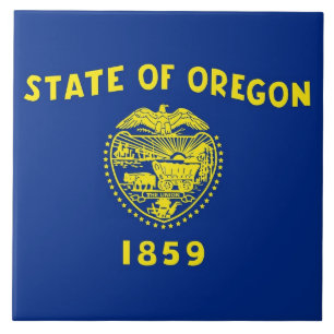 Oregon Statlig flagga Tile Kakelplatta