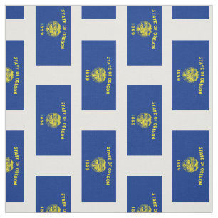 Oregon statlig flagga tyg
