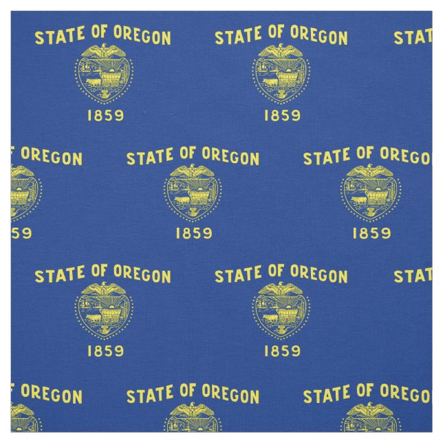 Oregon Statlig flagga Tyg (Provkarta)