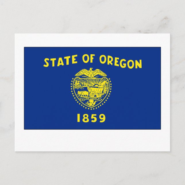 Oregon Statlig flagga Vykort (Framsida)