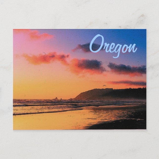 Oregon Sunset-vykort Vykort (Framsida)